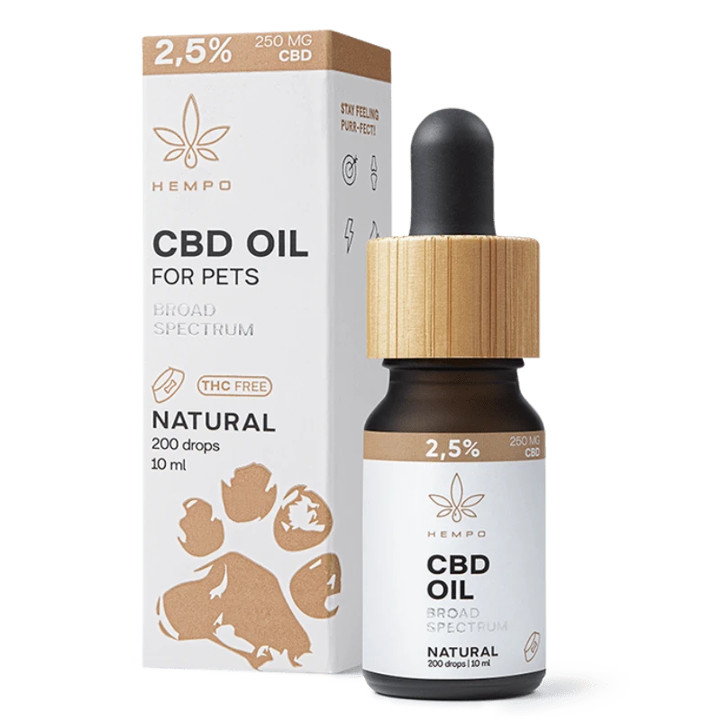 2,5% CBD aliejus augintiniams