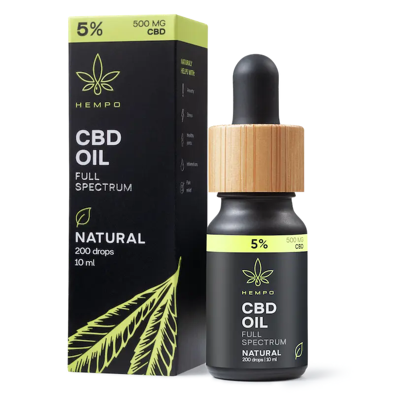 5% CBD aliejus (pilno spektro)