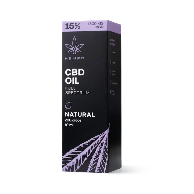 Perkamiausias CBD aliejus Lietuvoje Hempo 15%