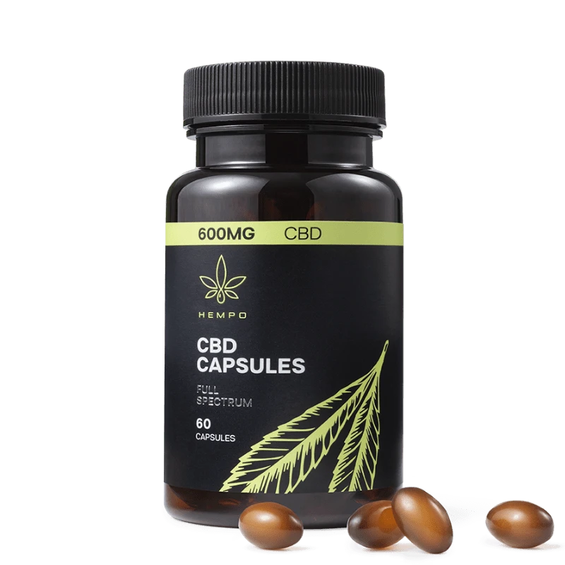 Lengvo stiprumo CBD kapsules Hempo 600mg koncentracija