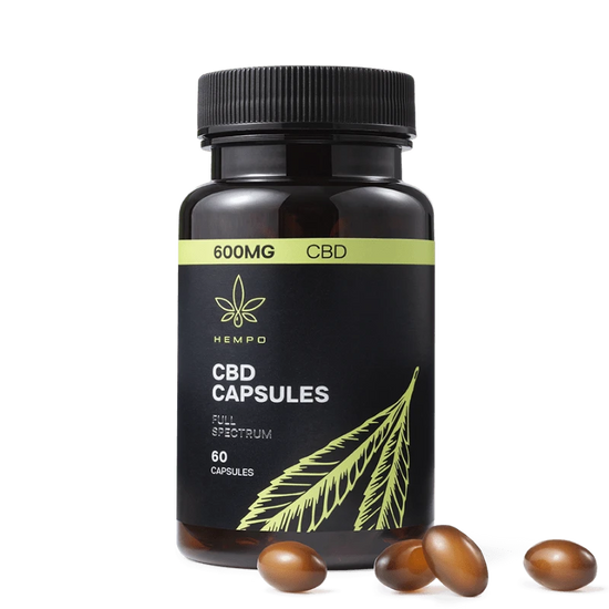 Lengvo stiprumo CBD kapsules Hempo 600mg koncentracija