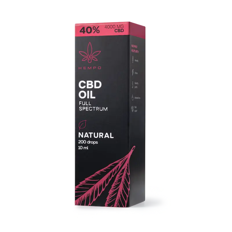 Hempo 4000mg CBD aliejus. Pirkti internetu